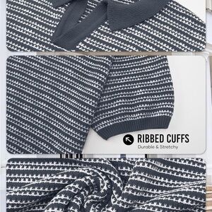 Classic Blue and White Polo Shirts